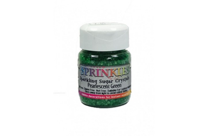 Sparkling Sugar Crystals - Pearlescent Green